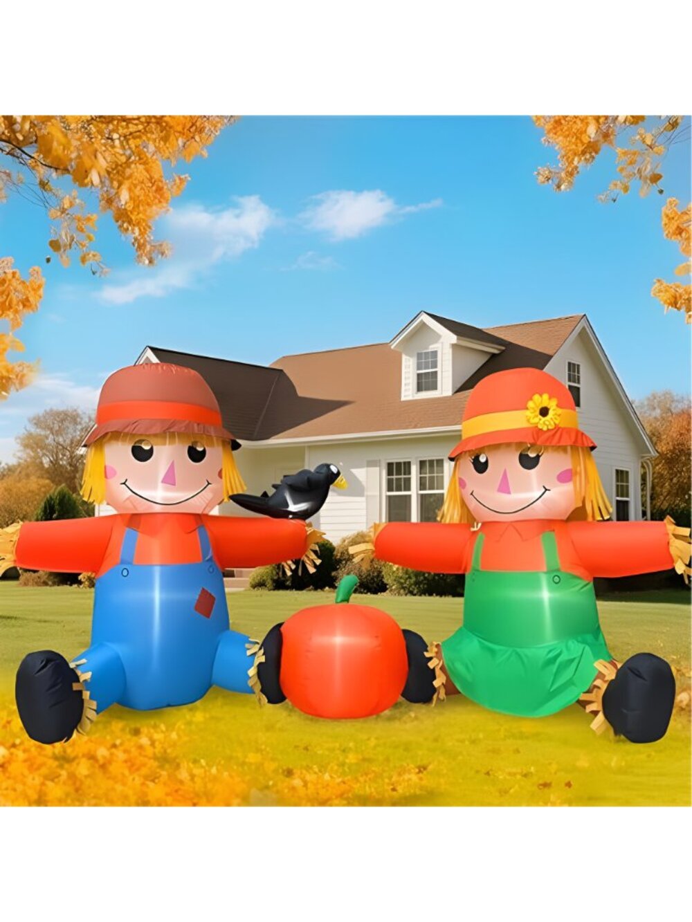 8FT Long Fall Thanksgiving Inflatables Outdoor Decorations, Inflatable - Picture 7 of 7